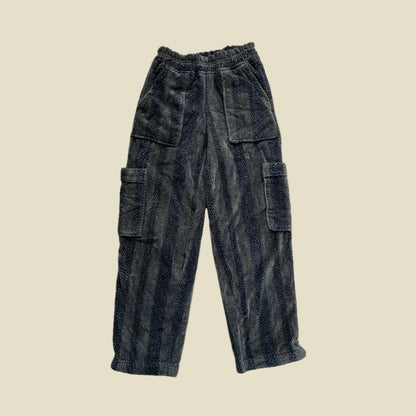Striped Bathrobe Cargo Pants