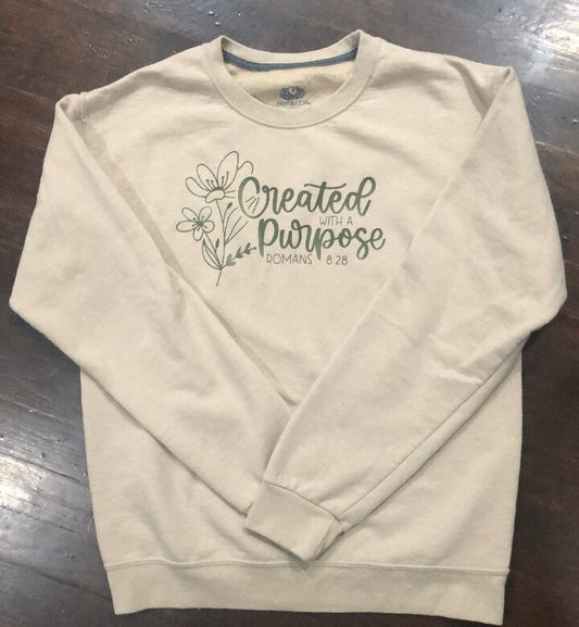 Created with Purpose sweatshirt