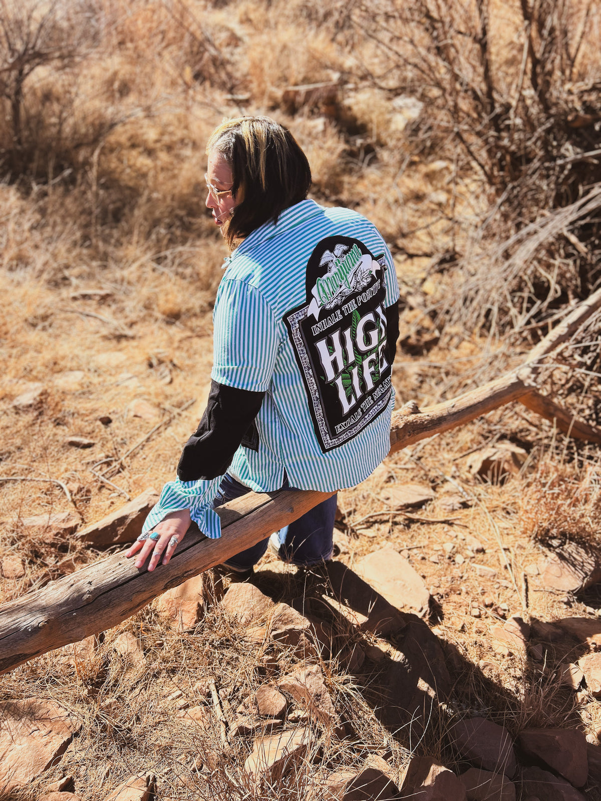Upcycled High Life Flannel – 2XL