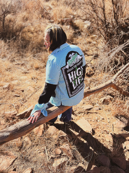 Upcycled High Life Flannel – 2XL