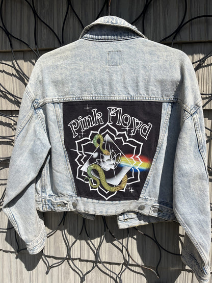 Pink floyd denim jacket.