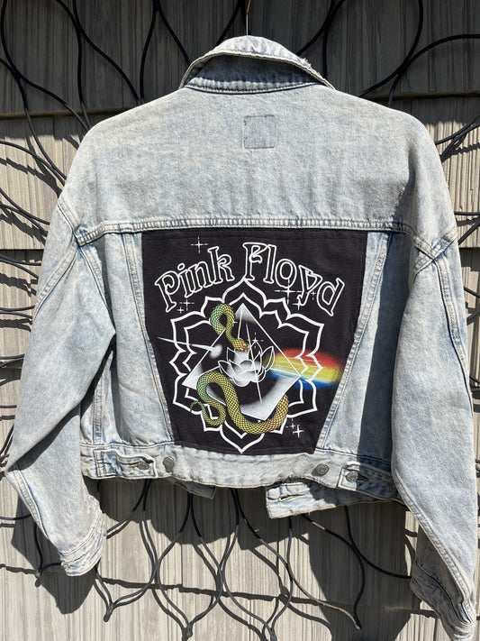 Pink floyd denim jacket.