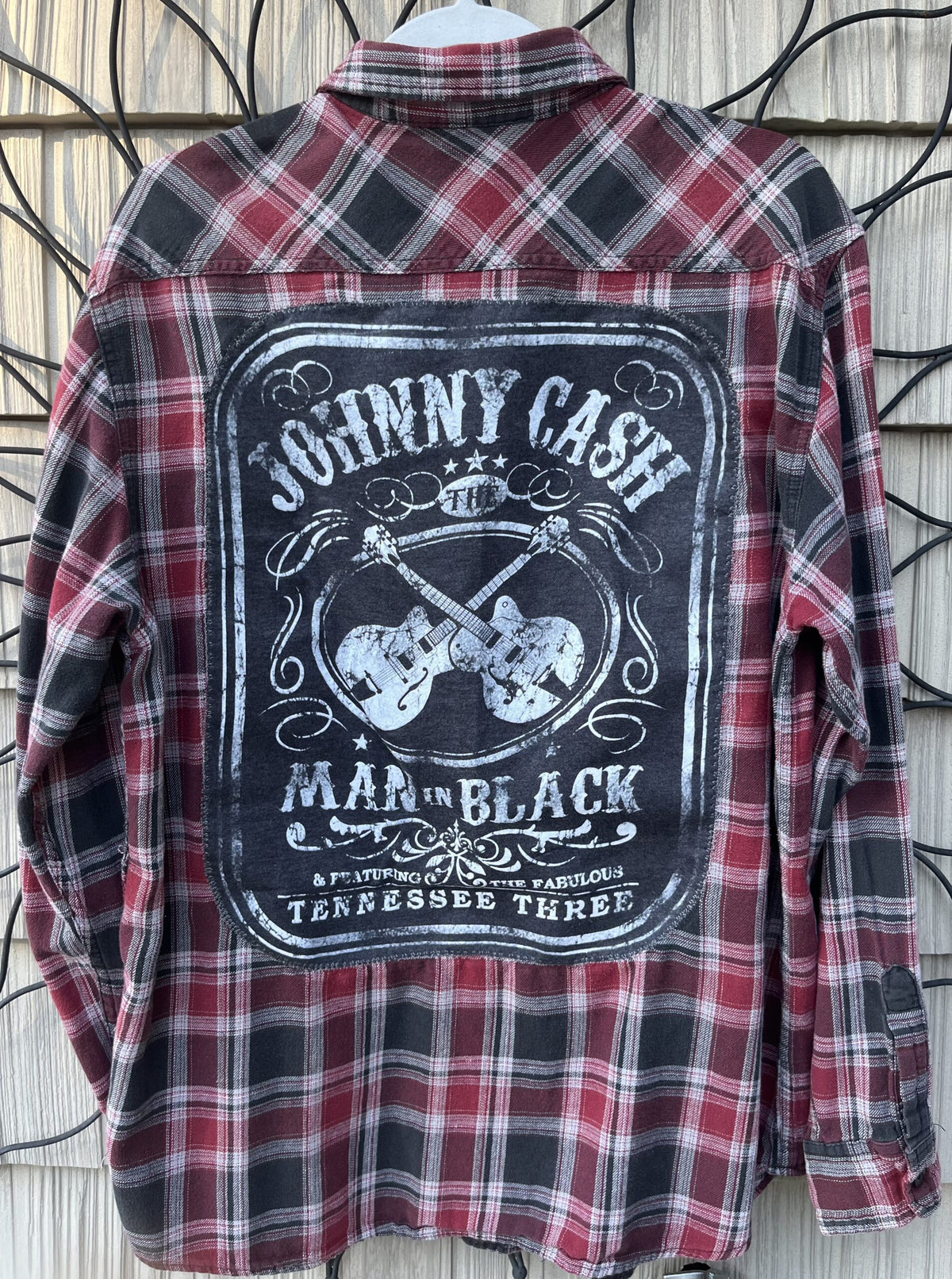 Johnny cash plaid flannel shirt.