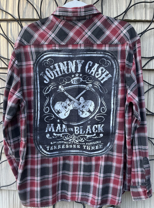 Johnny cash plaid flannel shirt.