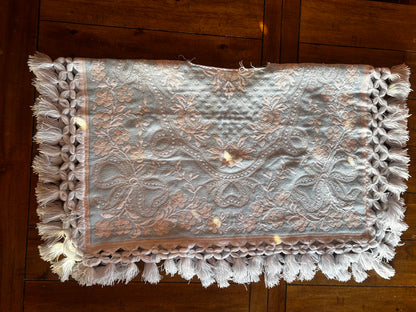 Boho Luxe Tasseled Poncho Top – Handmade & One of a Kind (2XL)