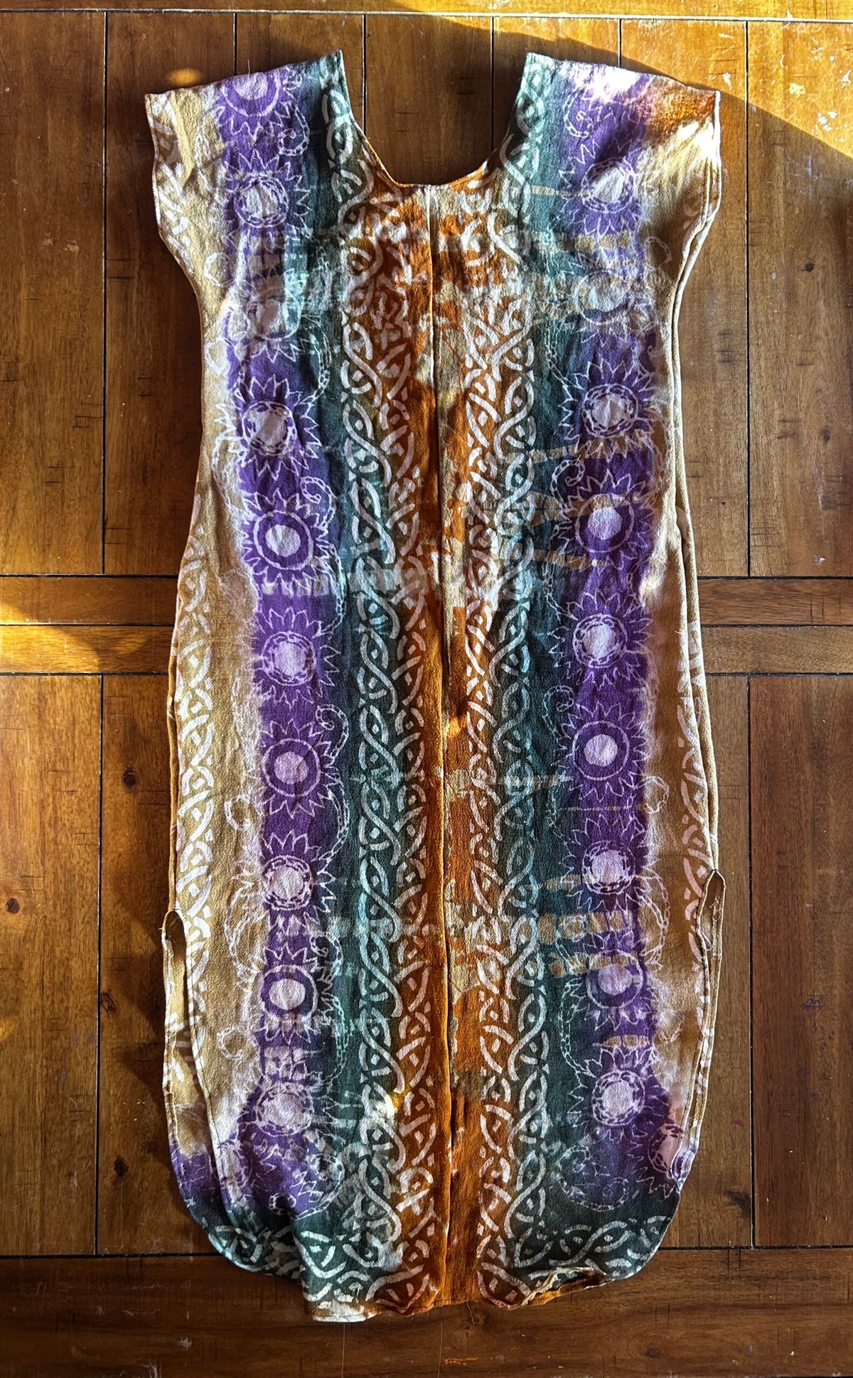 Handmade Bohemian Tapestry Maxi Dress with Pockets