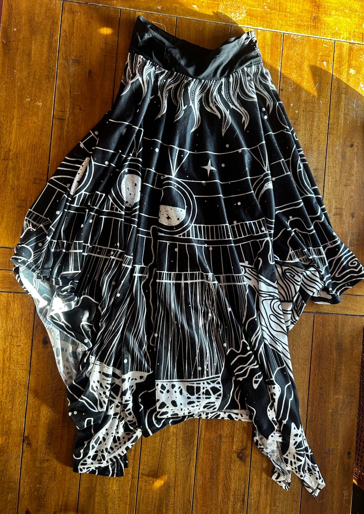Mystic Moon Boho Skirt – Handmade & One of a Kind
