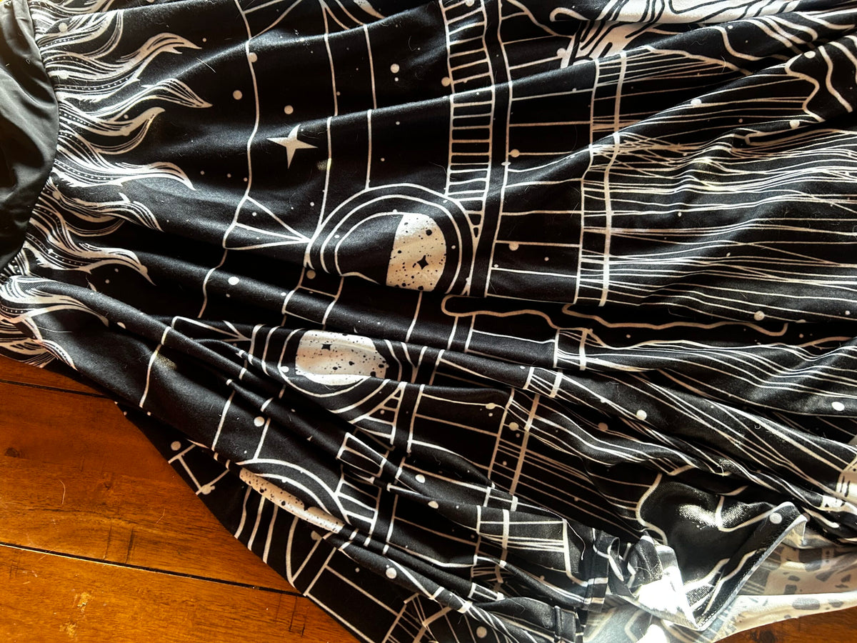 Mystic Moon Boho Skirt – Handmade & One of a Kind