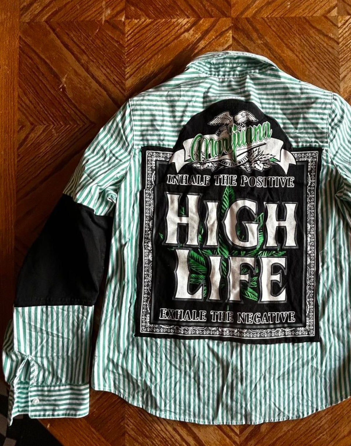 Upcycled High Life Flannel – 2XL