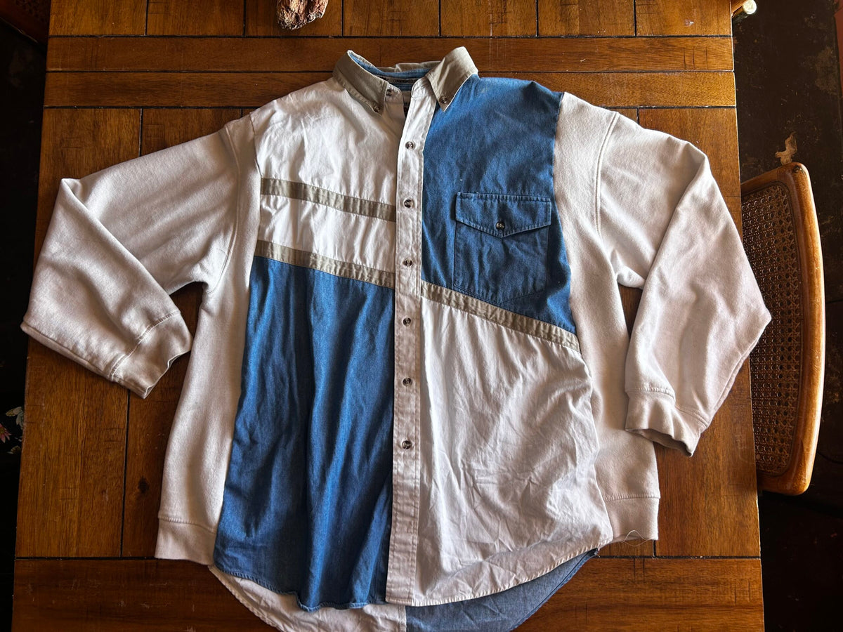 Western Patchwork Flannel – Handmade & One of a Kind