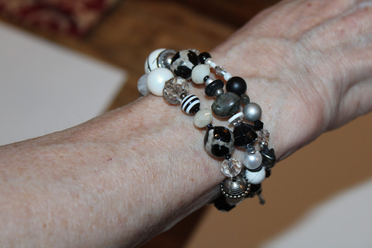 bracelet shown on a wrist