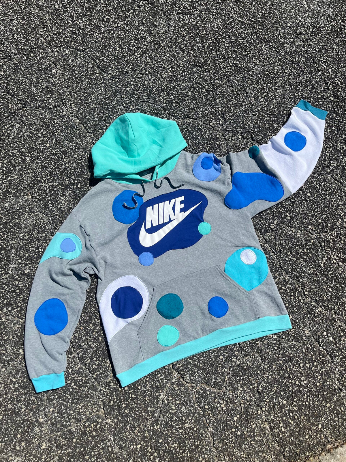 Reworked Nike hoodie