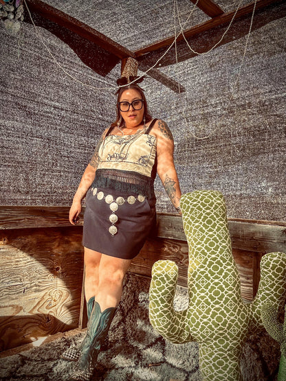 Upcycled Bandana Fringe Crop Top by The Modern Alien, photo 15