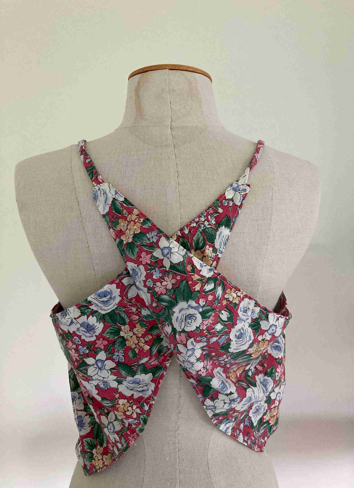 a mannequin with a floral print on it.