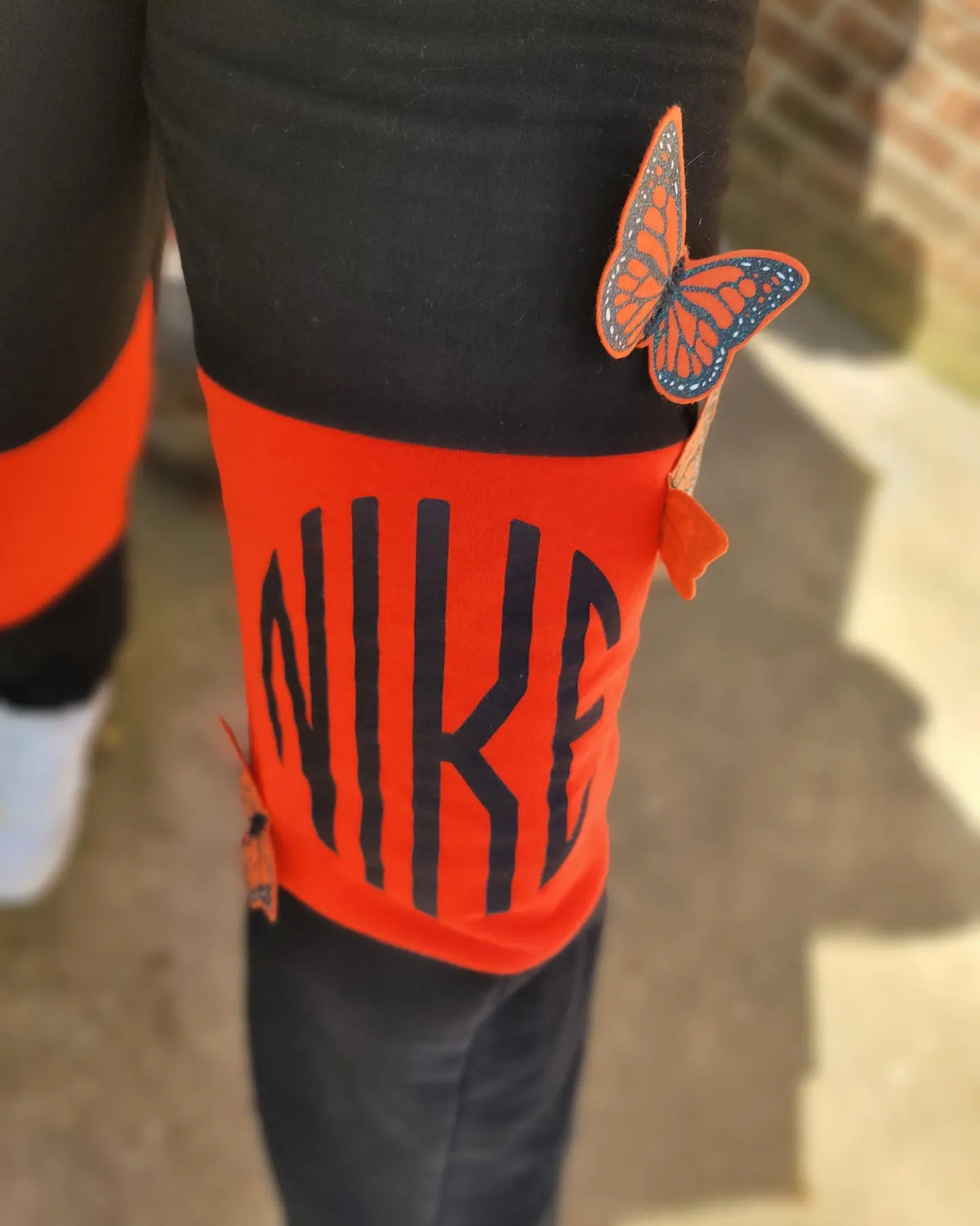 Nike butterfly patchwork sweatpants