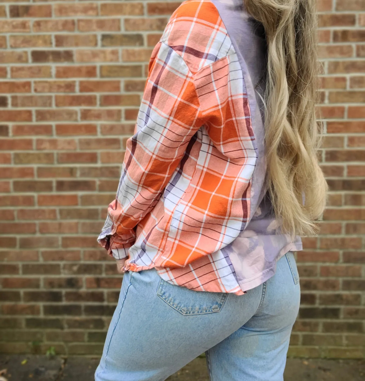 Clemson Tiger tee x flannel