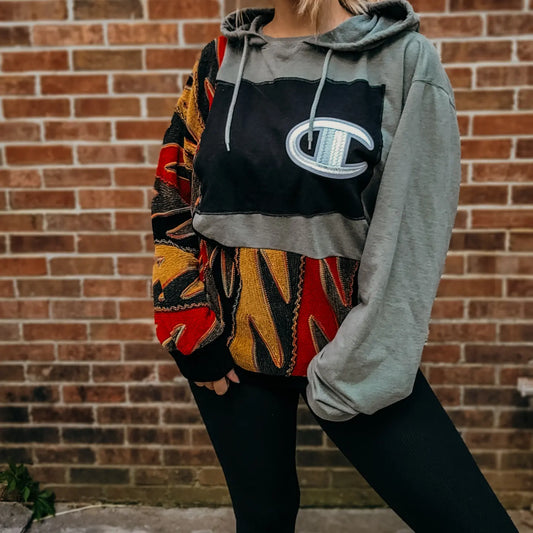 Vintage coogi style sweater x hoodie x champion tee