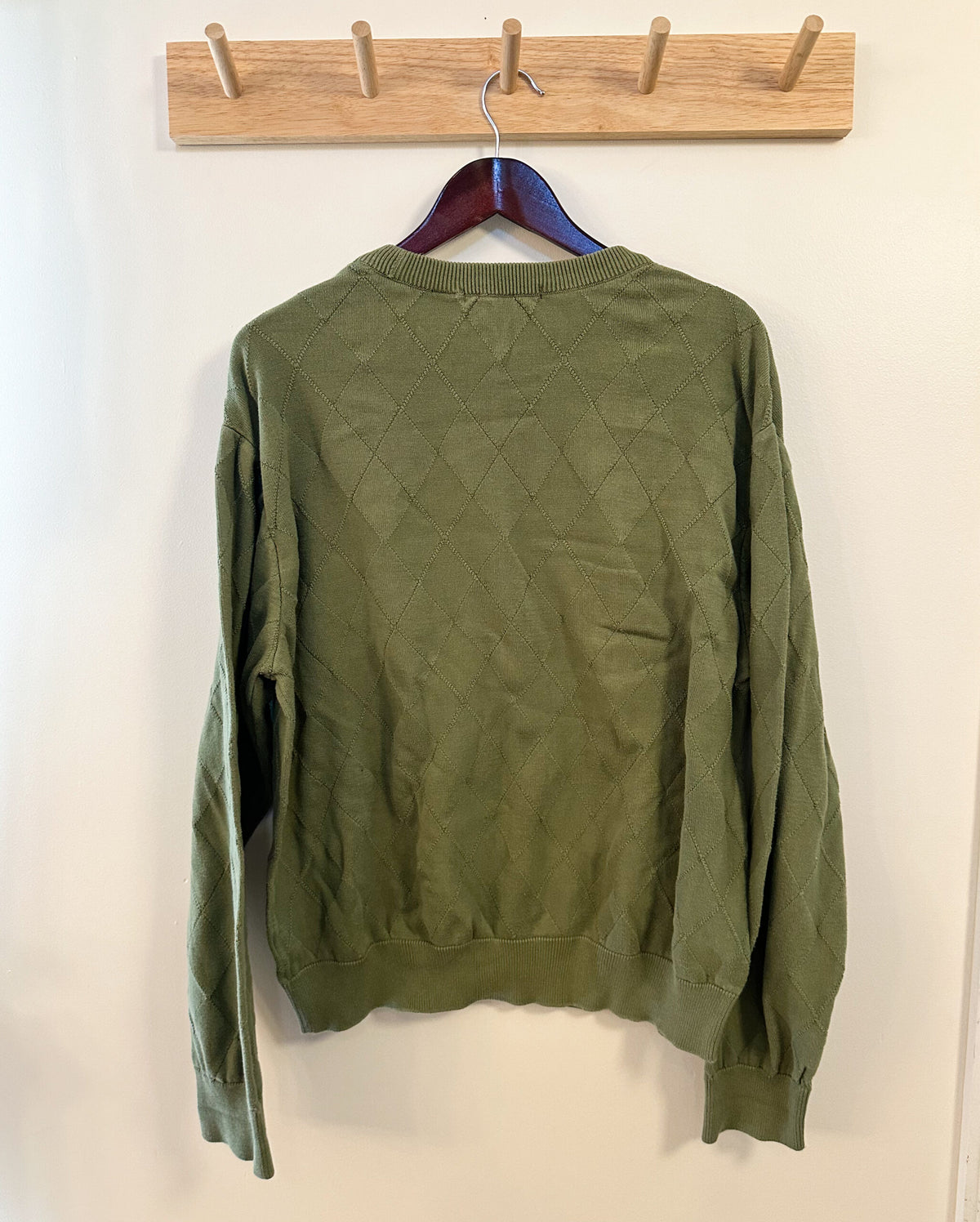Reworked Quilted Pumpkin Sweater