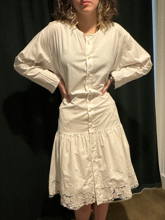 Fortuna White Nightshirt Dress