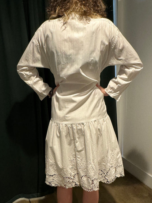 Fortuna White Nightshirt Dress