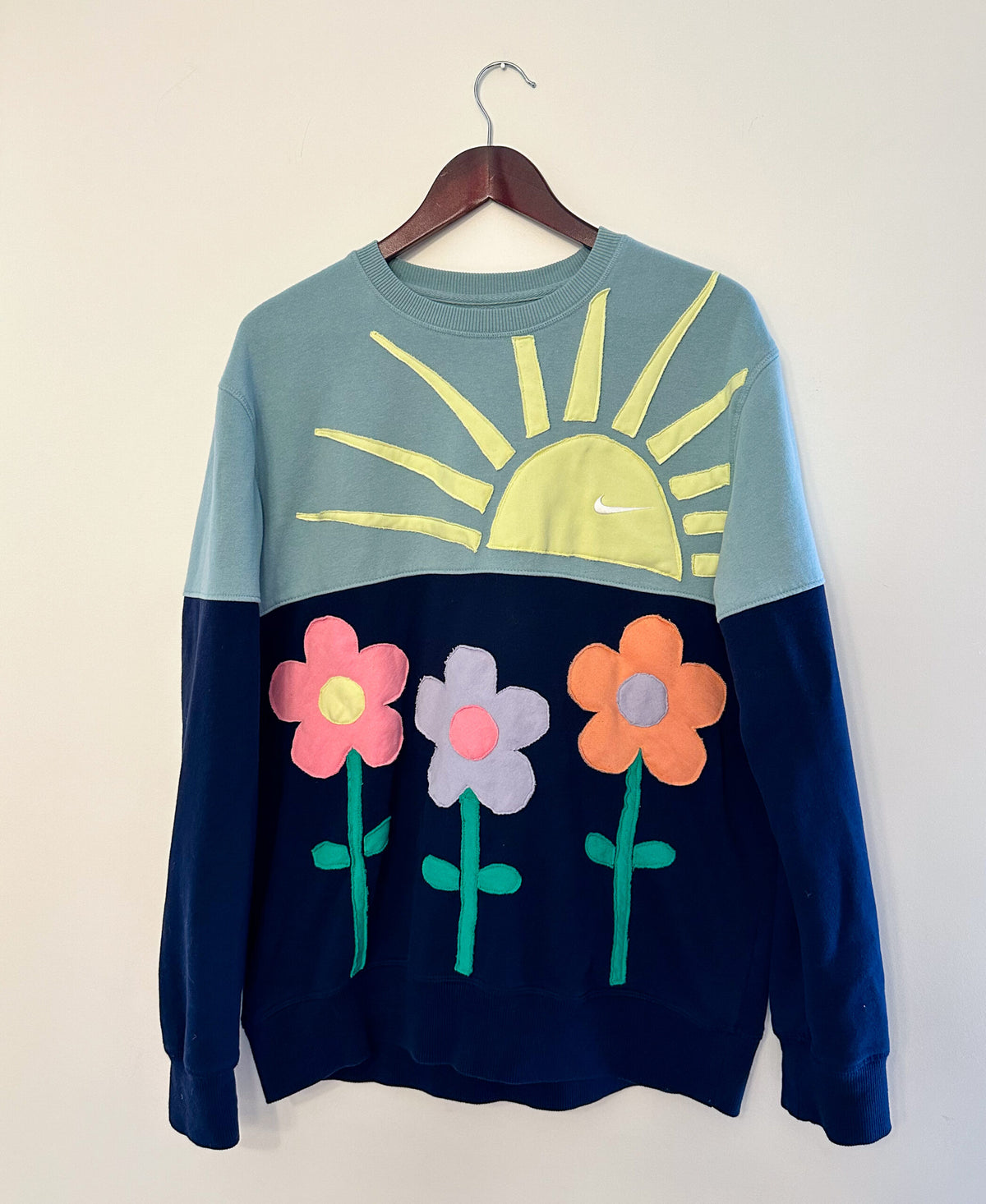 Reworked Flower & Sunshine Nike Crewneck