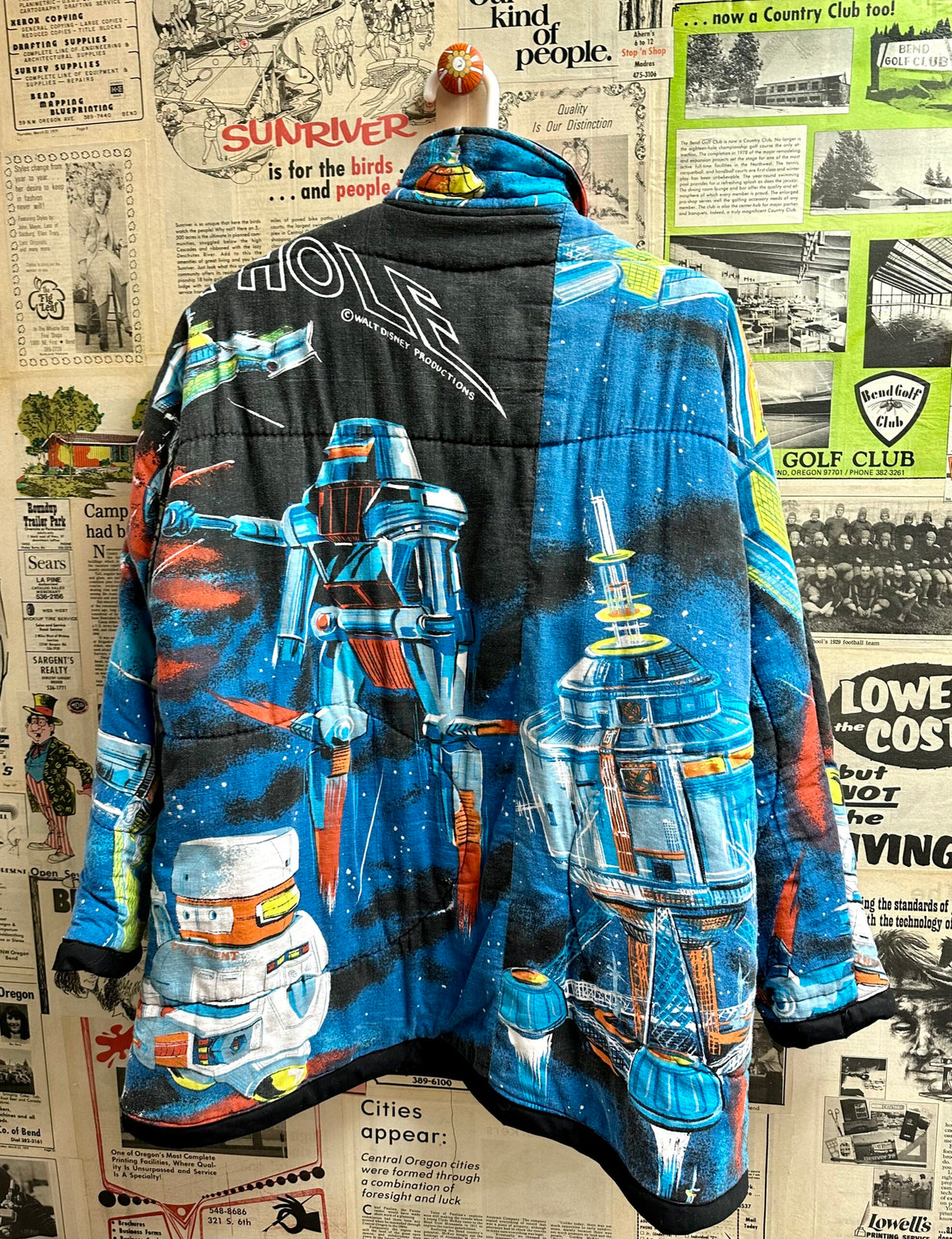 A jacket with a picture on it.