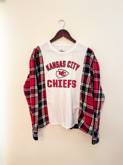 Kansas city chiefs plaid shirt.