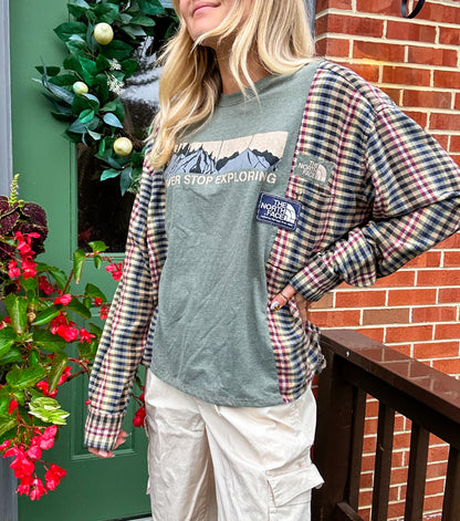 Northface flannel rework - unisex