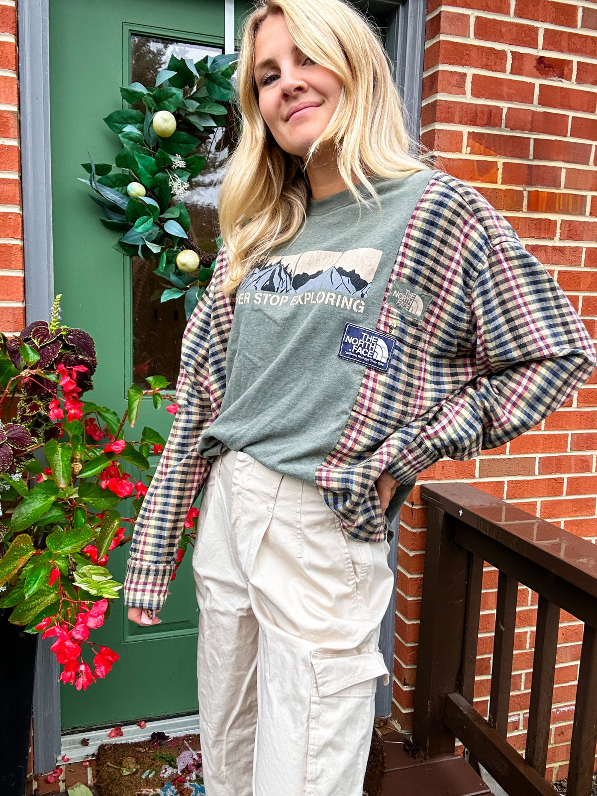 Northface flannel rework - unisex