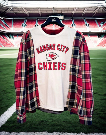 Kansas city chiefs plaid shirt.