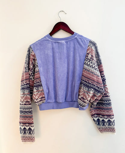 A sweater on a swinger.