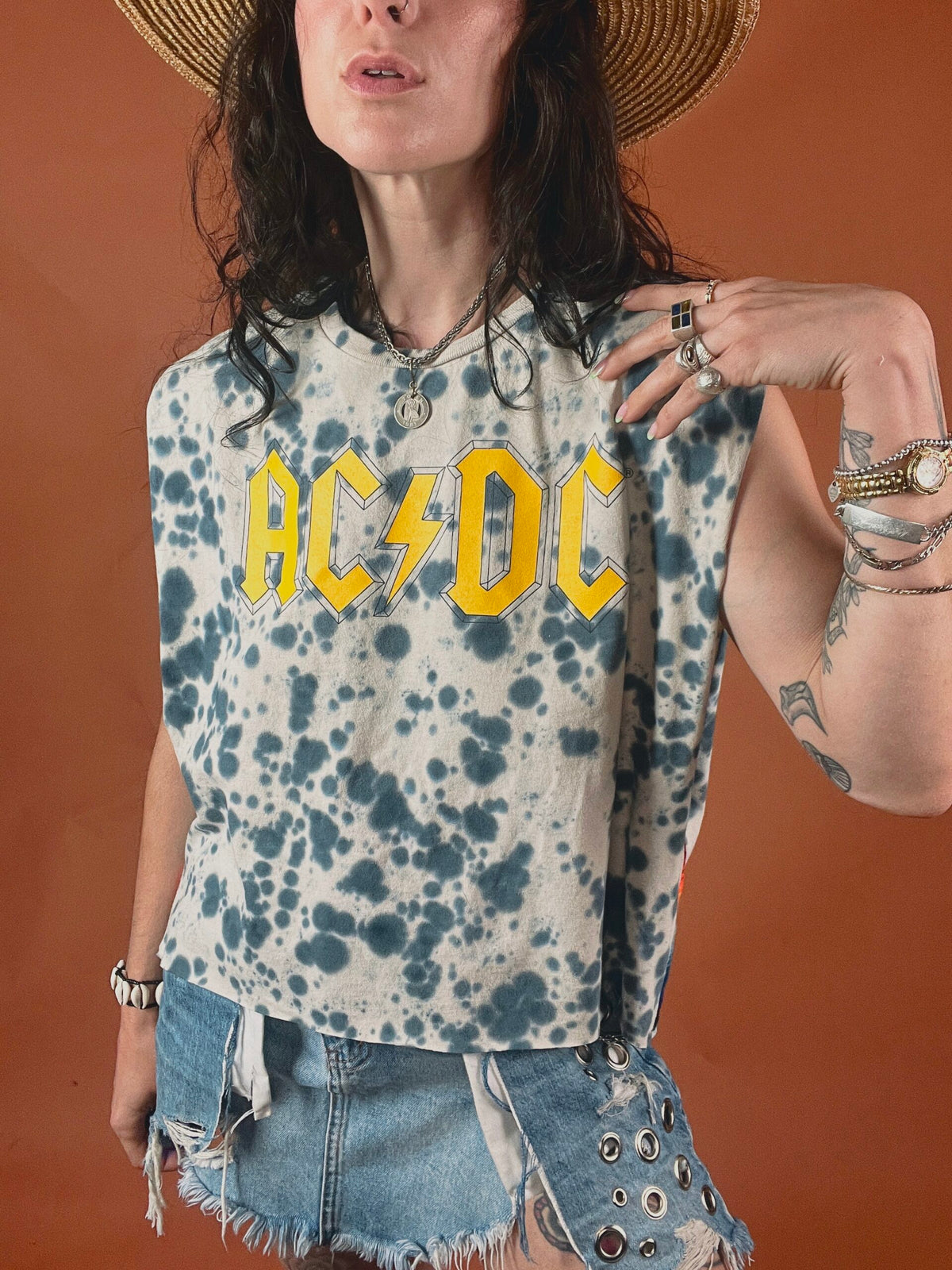 ACDC Serape Stripe Crop Tank Top