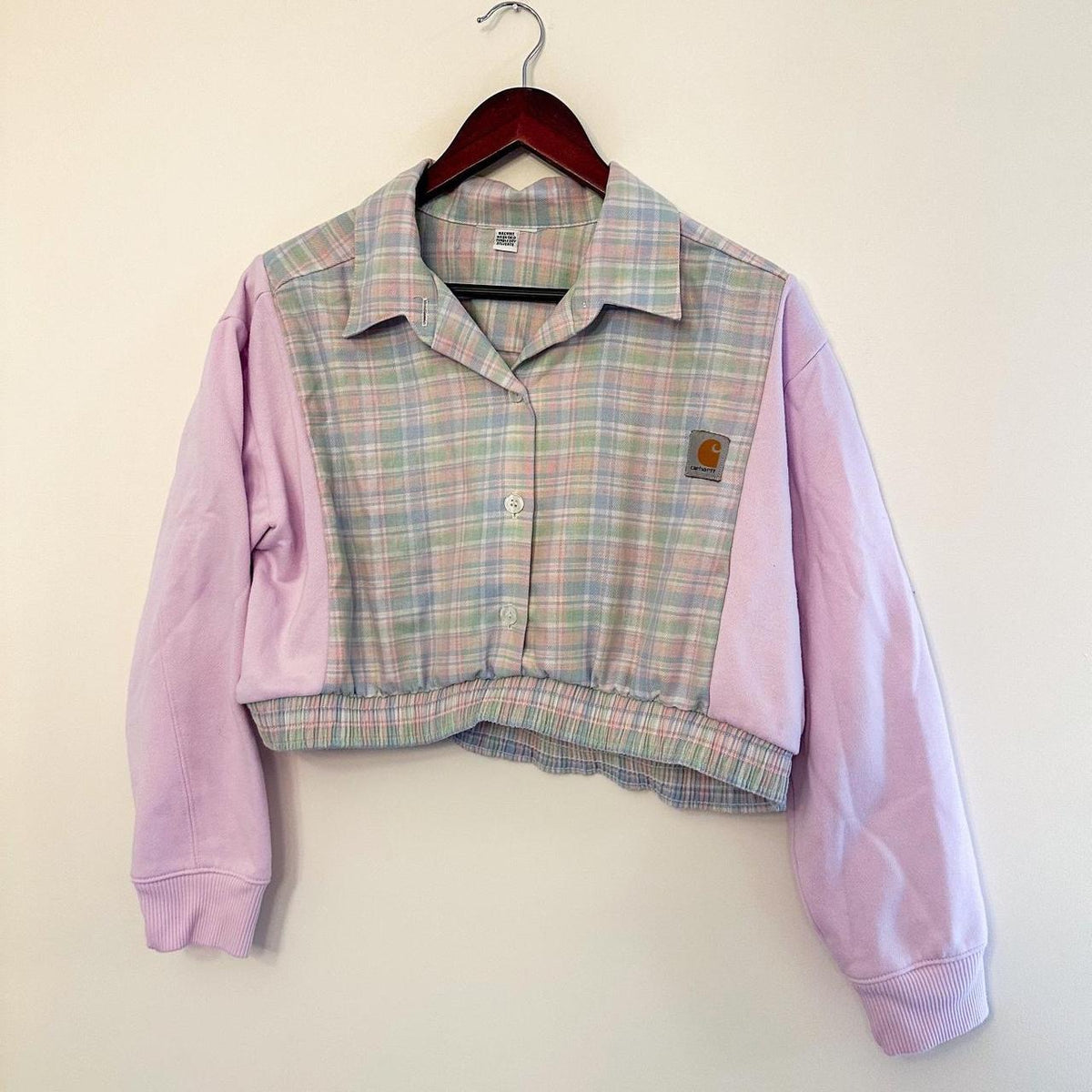Carhartt Flannel Cropped Rework Pastel Colors