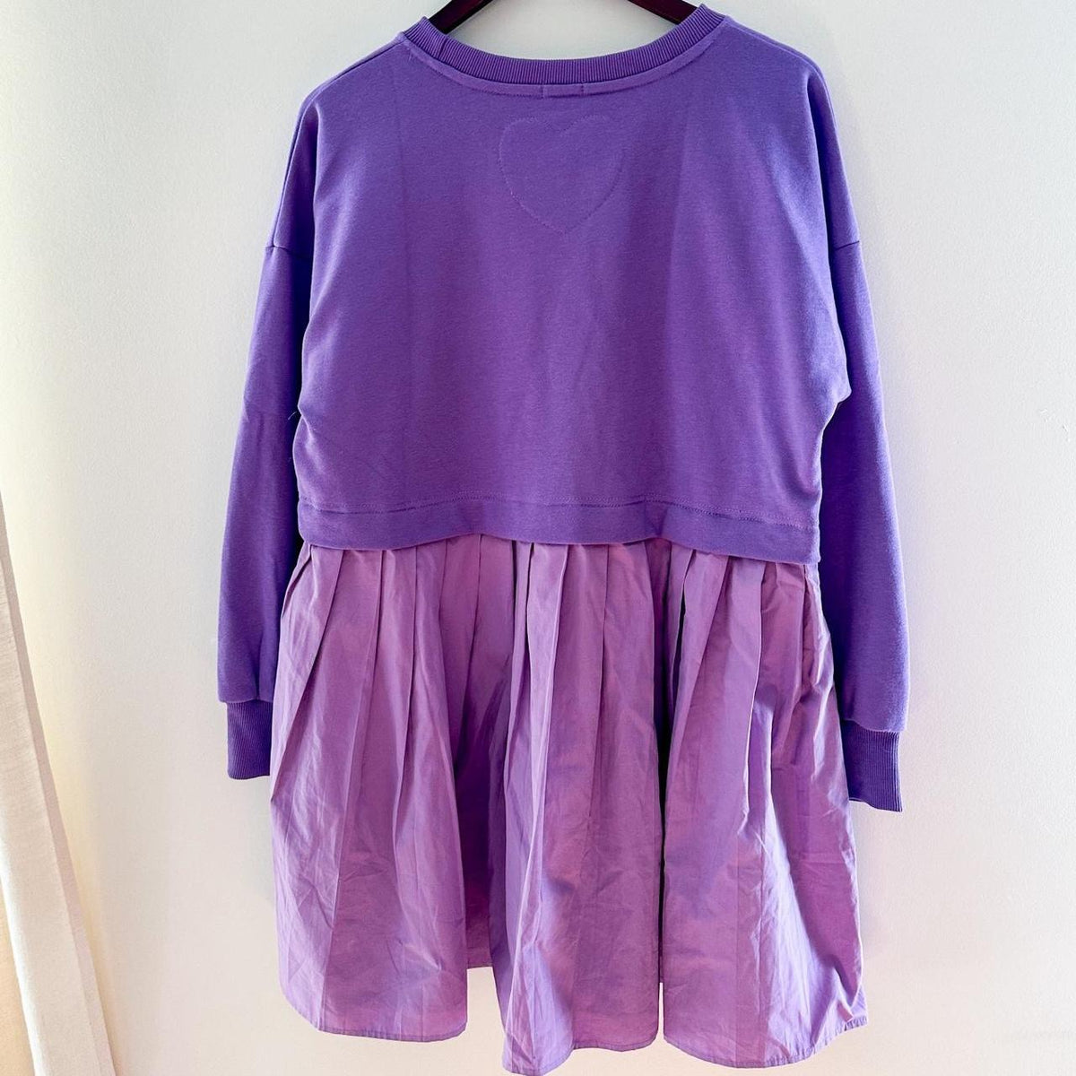 Free People Eleanor Pleated Skirt Sweatshirt Dress Dupe - Reworked
