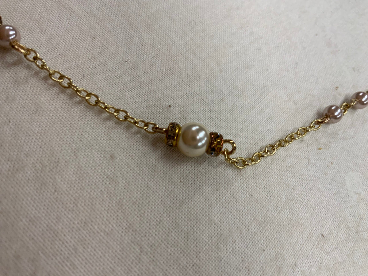 Never say forever gold heart necklace