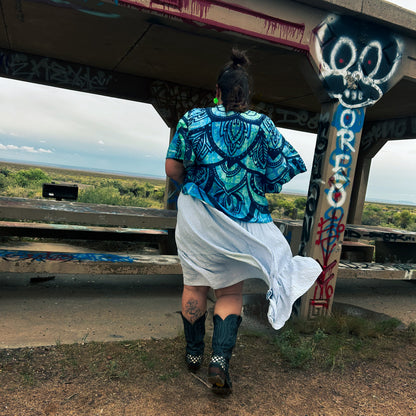 Tapestry Takeover Open Front Kimono by The Modern Alien, photo 5