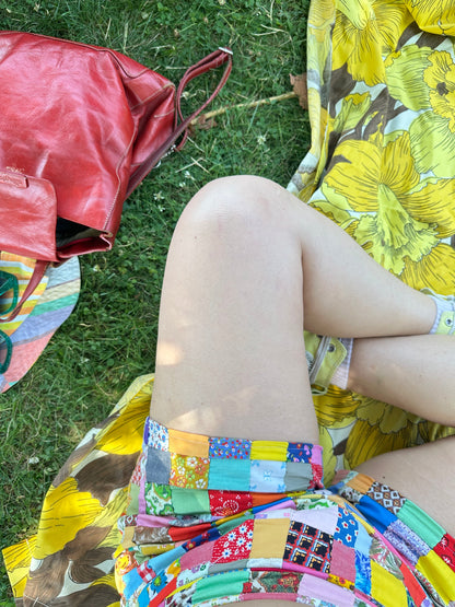 Upcycled Vintage Quilt Shorts by Finding Doll, photo 5