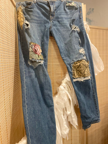 "Ancestral Vibes" Blue Jeans