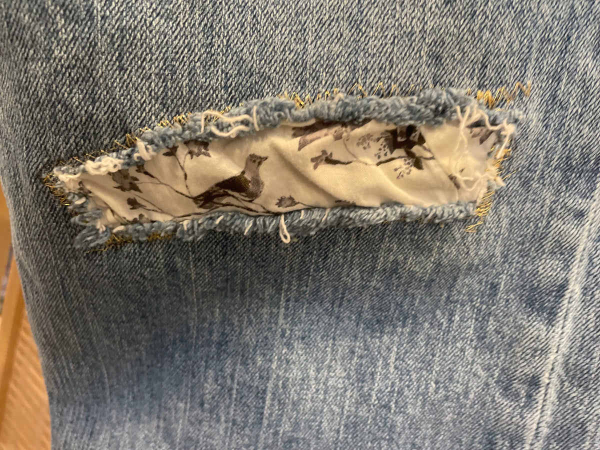 Zen Garden Up-cycled Blue Jeans
