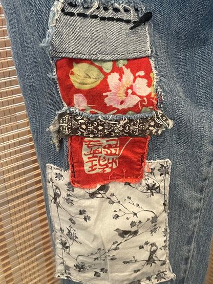Zen Garden Up-cycled Blue Jeans