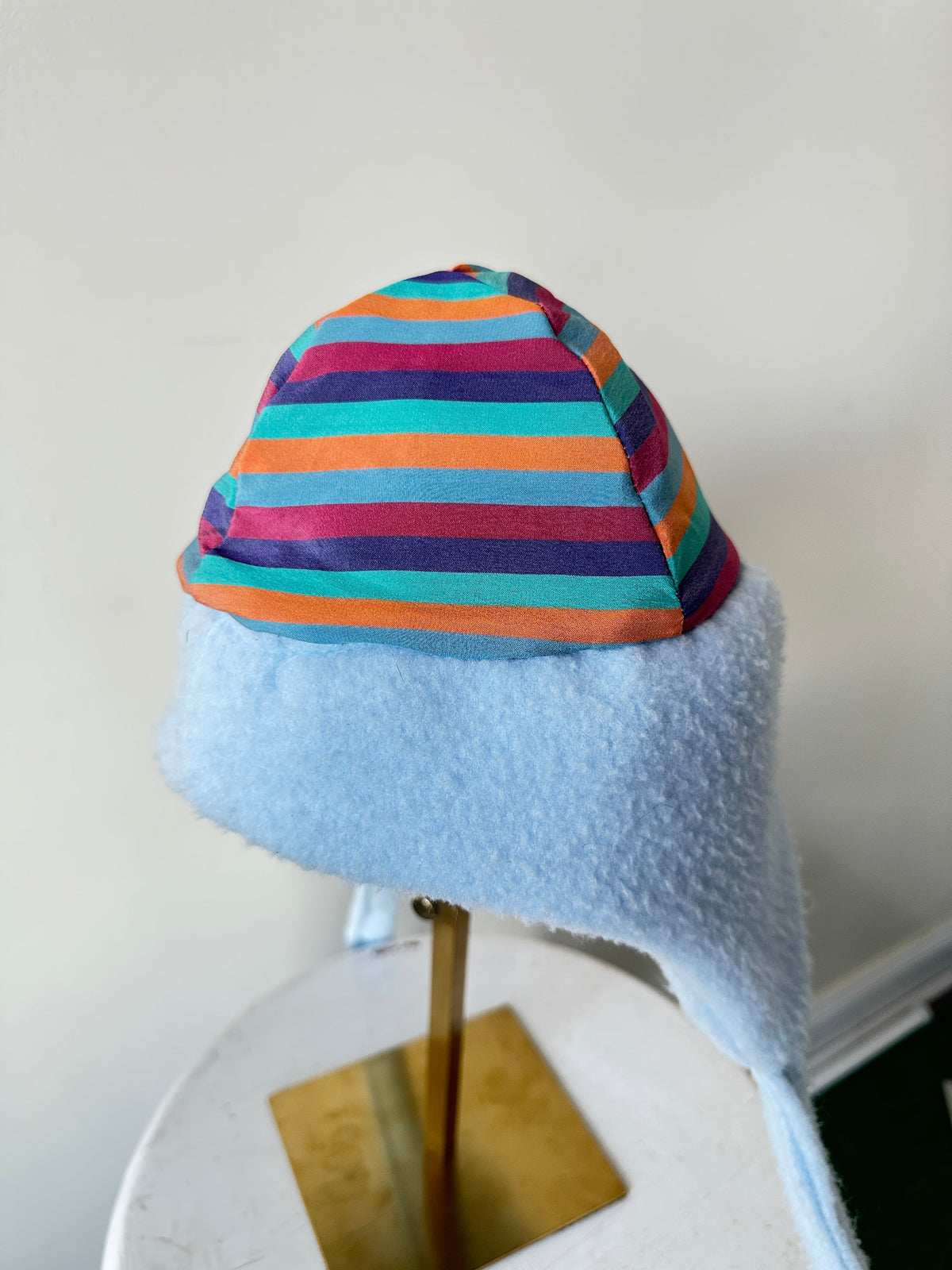 Baby Blue Vintage Fleece Cap by Finding Doll, photo 4