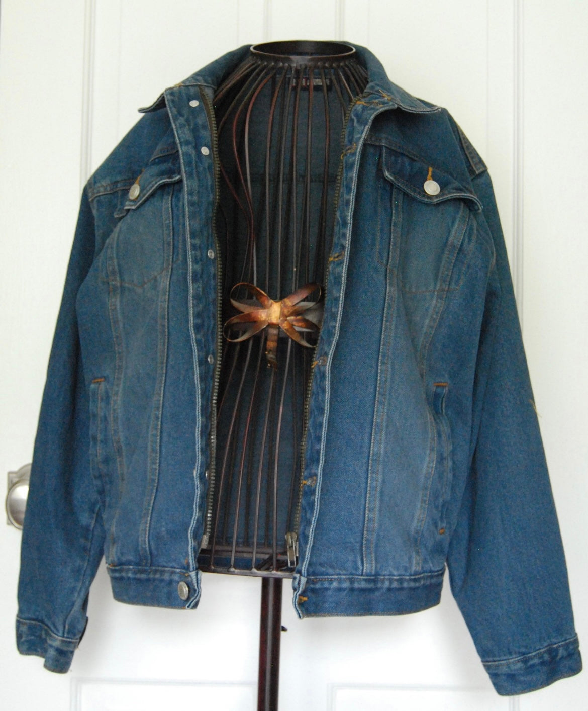 Hand Painted Original Jacket Modern Take on The Fool Tarot Card