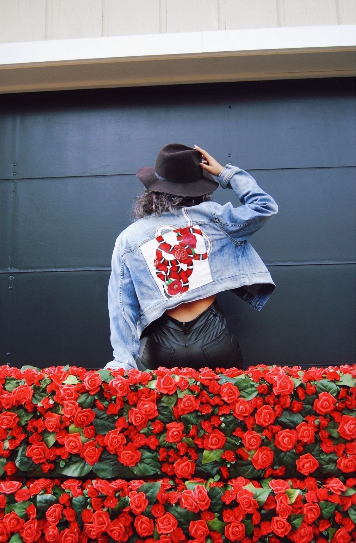 denim snake jacket