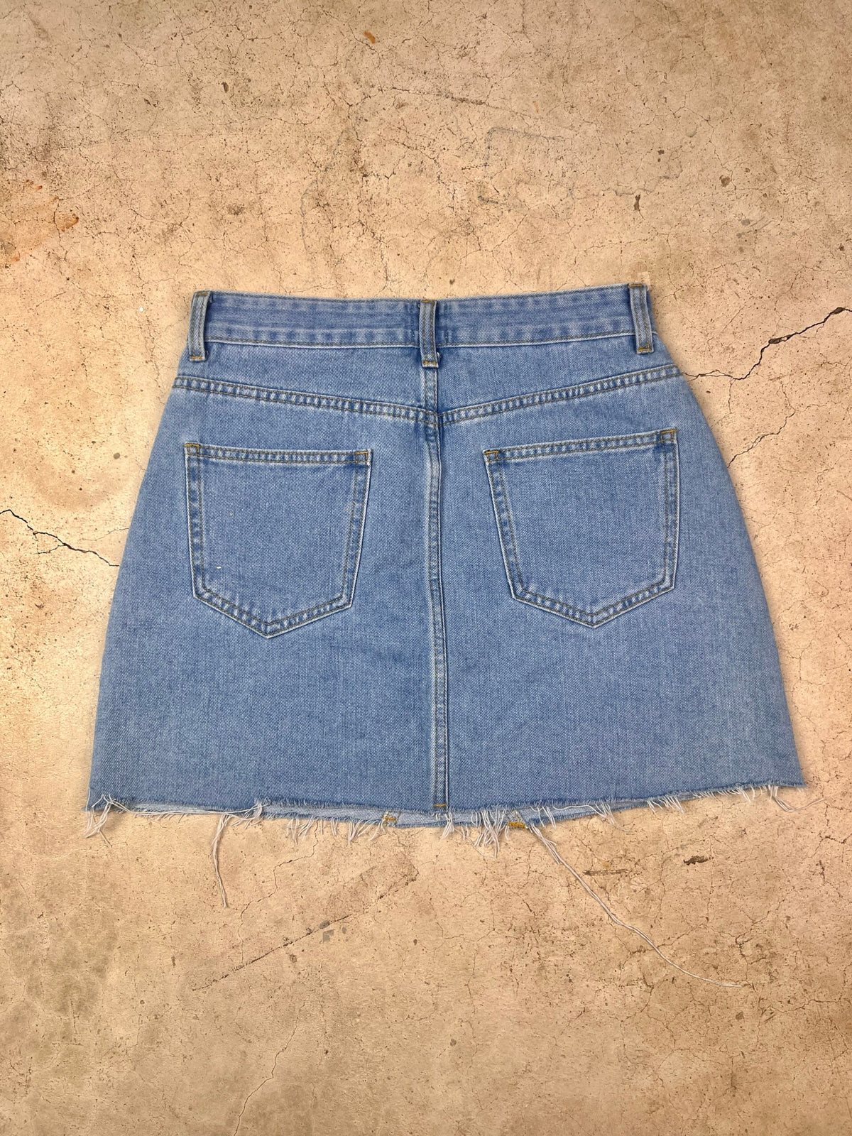 Baja Patchwork Denim Skirt