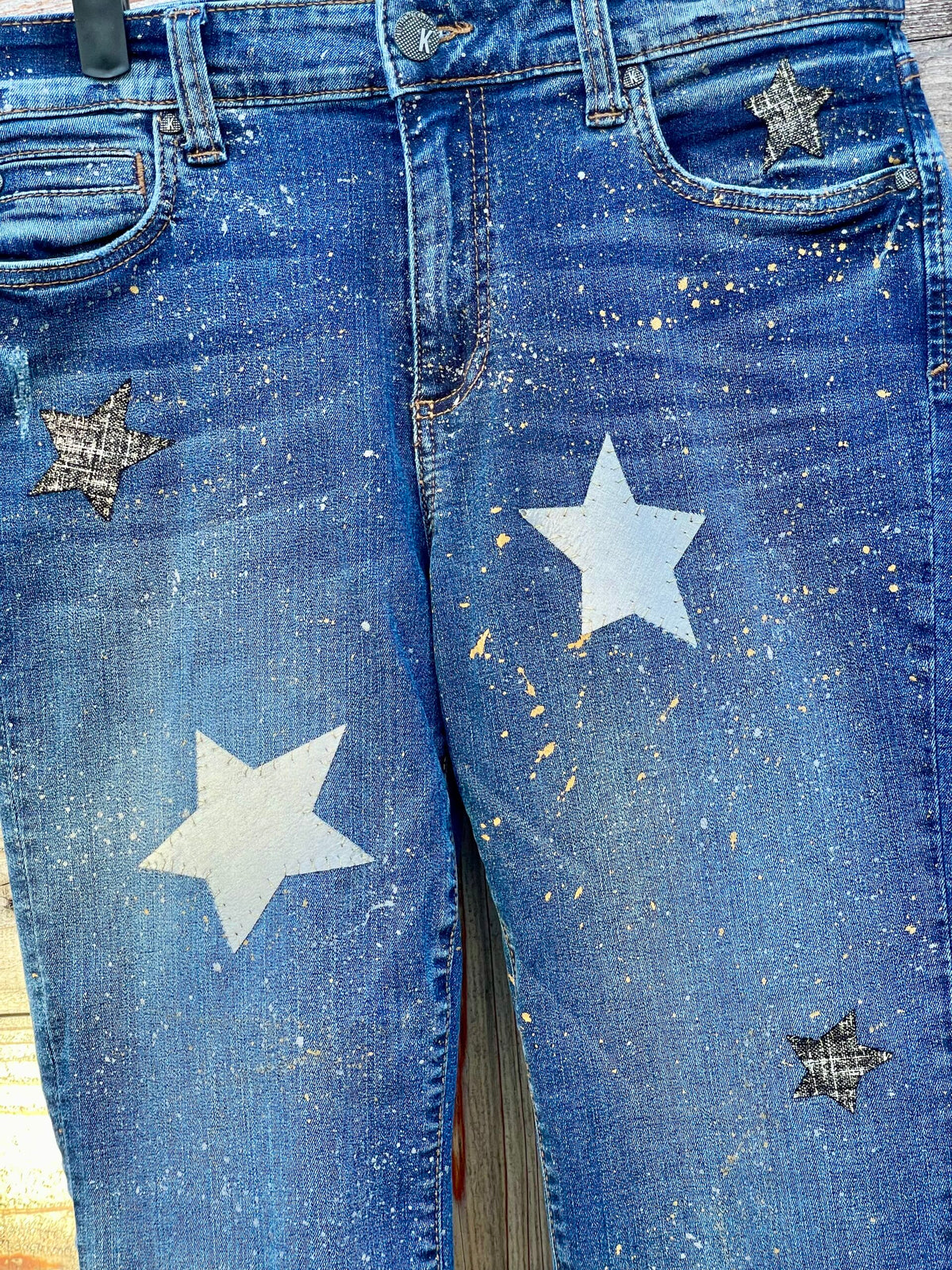 A Star is BORN Y2K Upcycled Denim Jeans