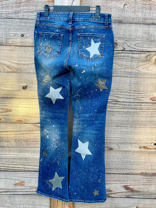 A Star is BORN Y2K Upcycled Denim Jeans