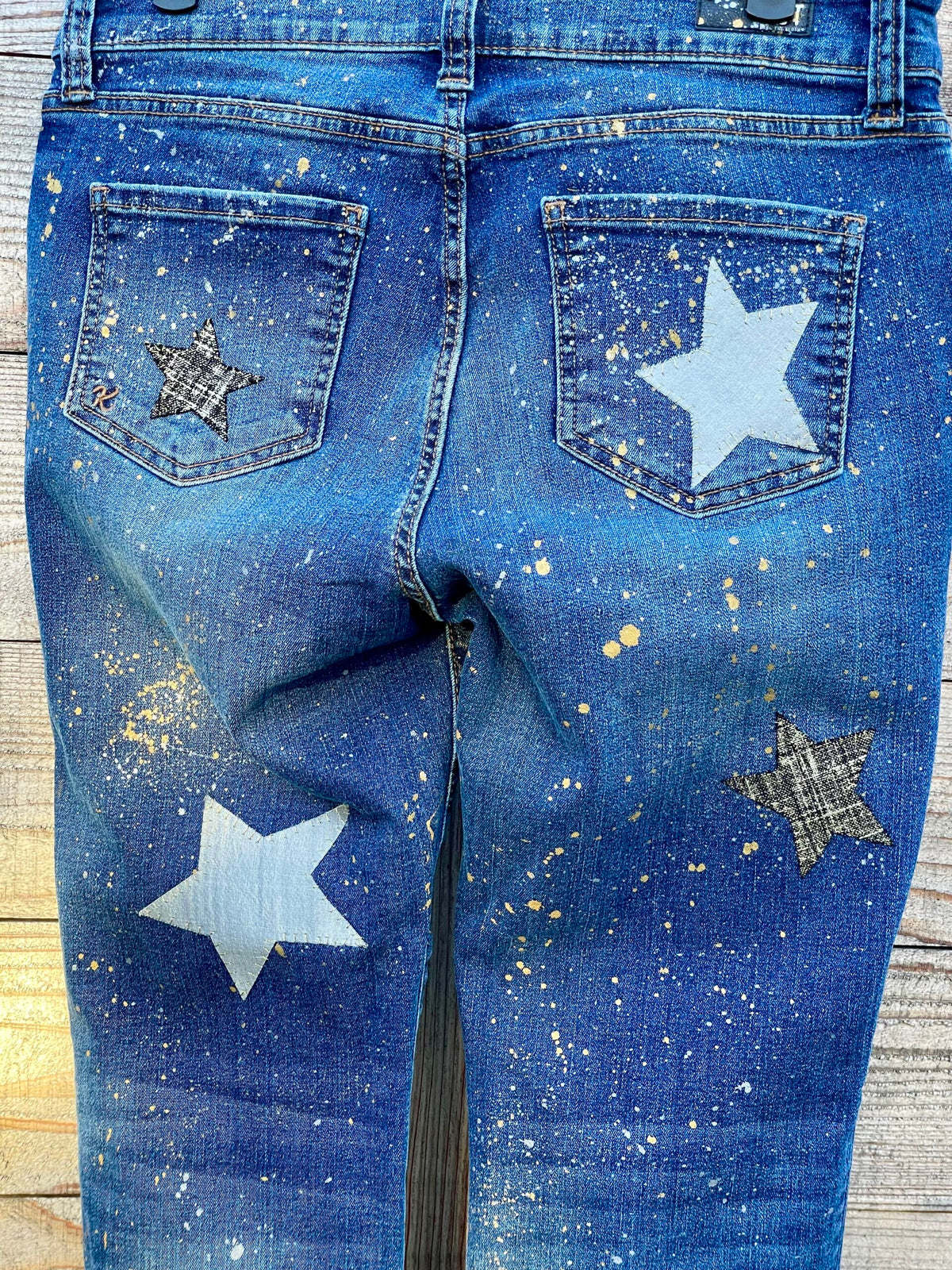 A Star is BORN Y2K Upcycled Denim Jeans