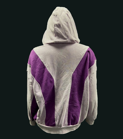 Dual Tone Purple Hooded Sweatshirt