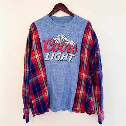 Coors Light Flannel Rework Tee - Unisex