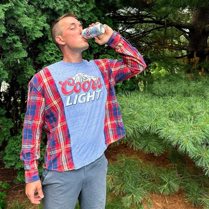 Coors Light Flannel Rework Tee - Unisex